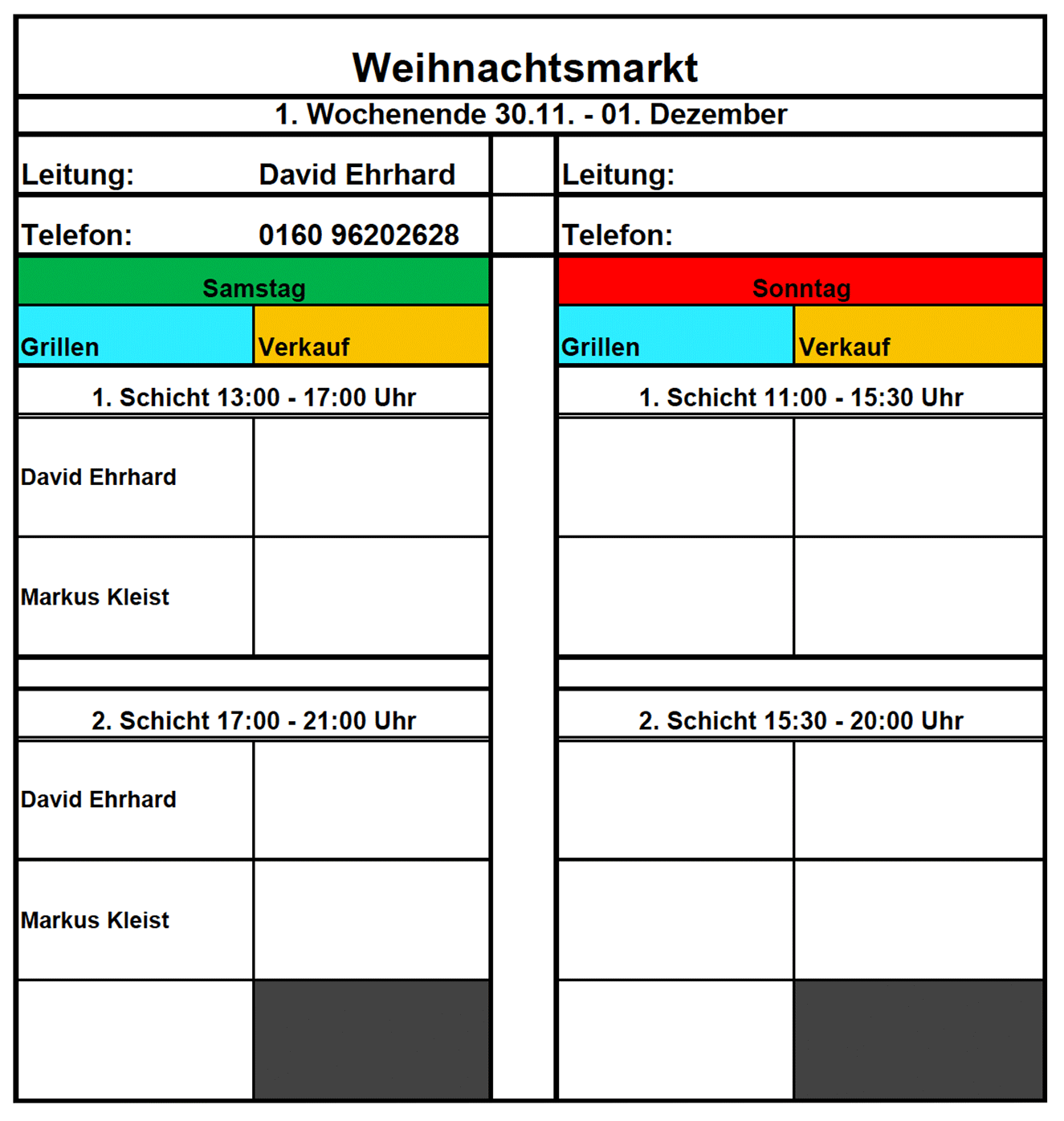 standolan 1 wochenende 2019